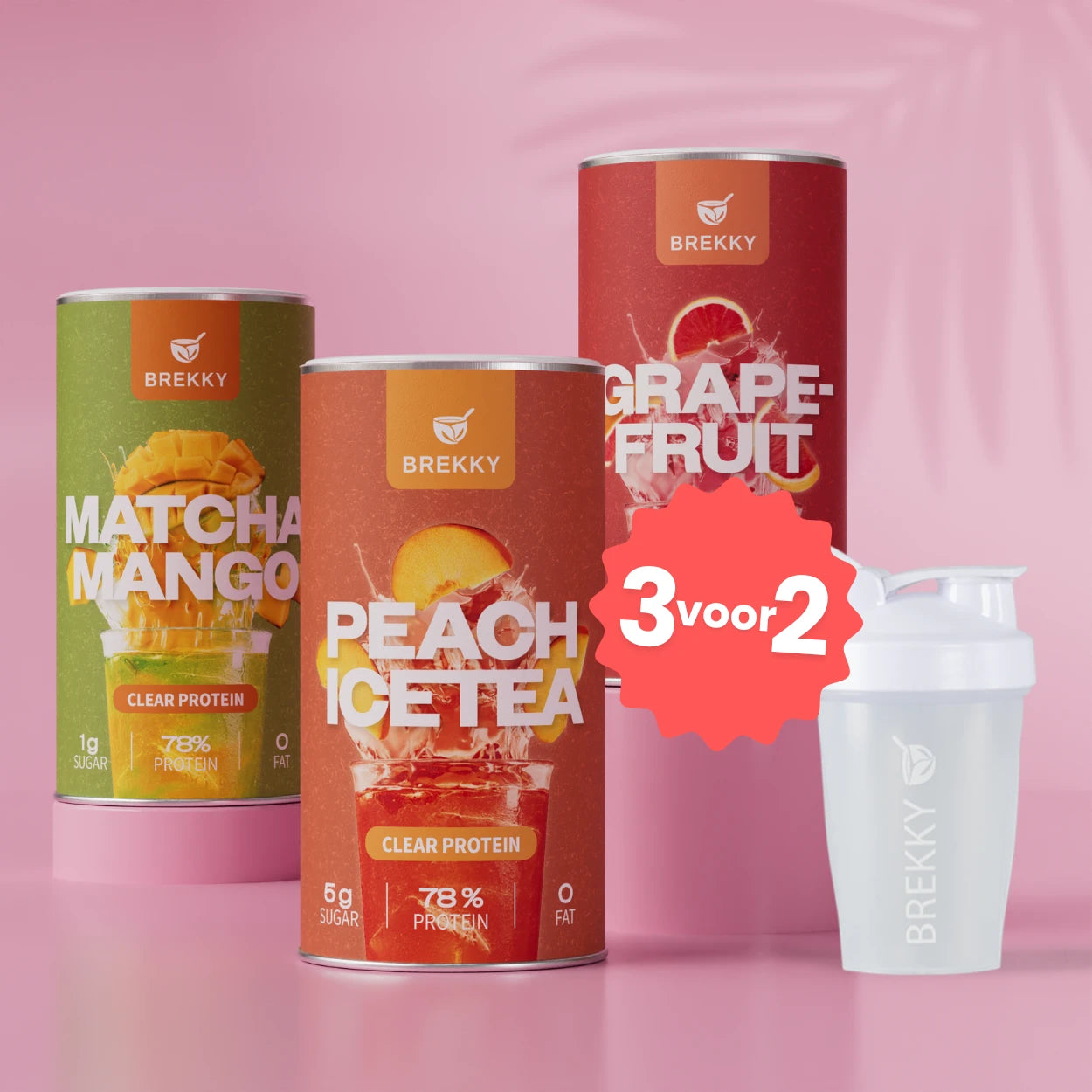 3 voor 2 Vegan Premium Clear Protein - Birthday proefpakket