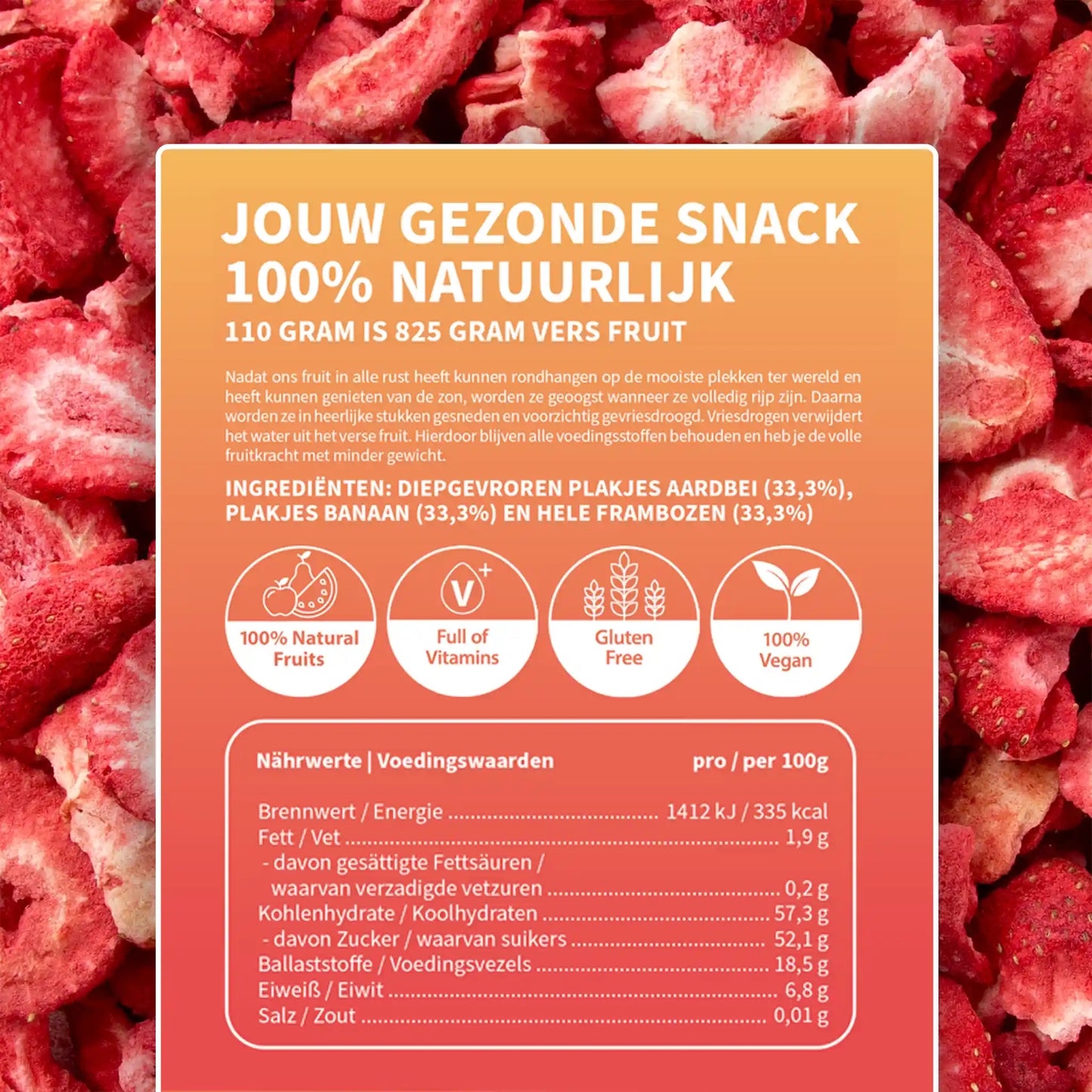 Gevriesdroogde Fruit Mix