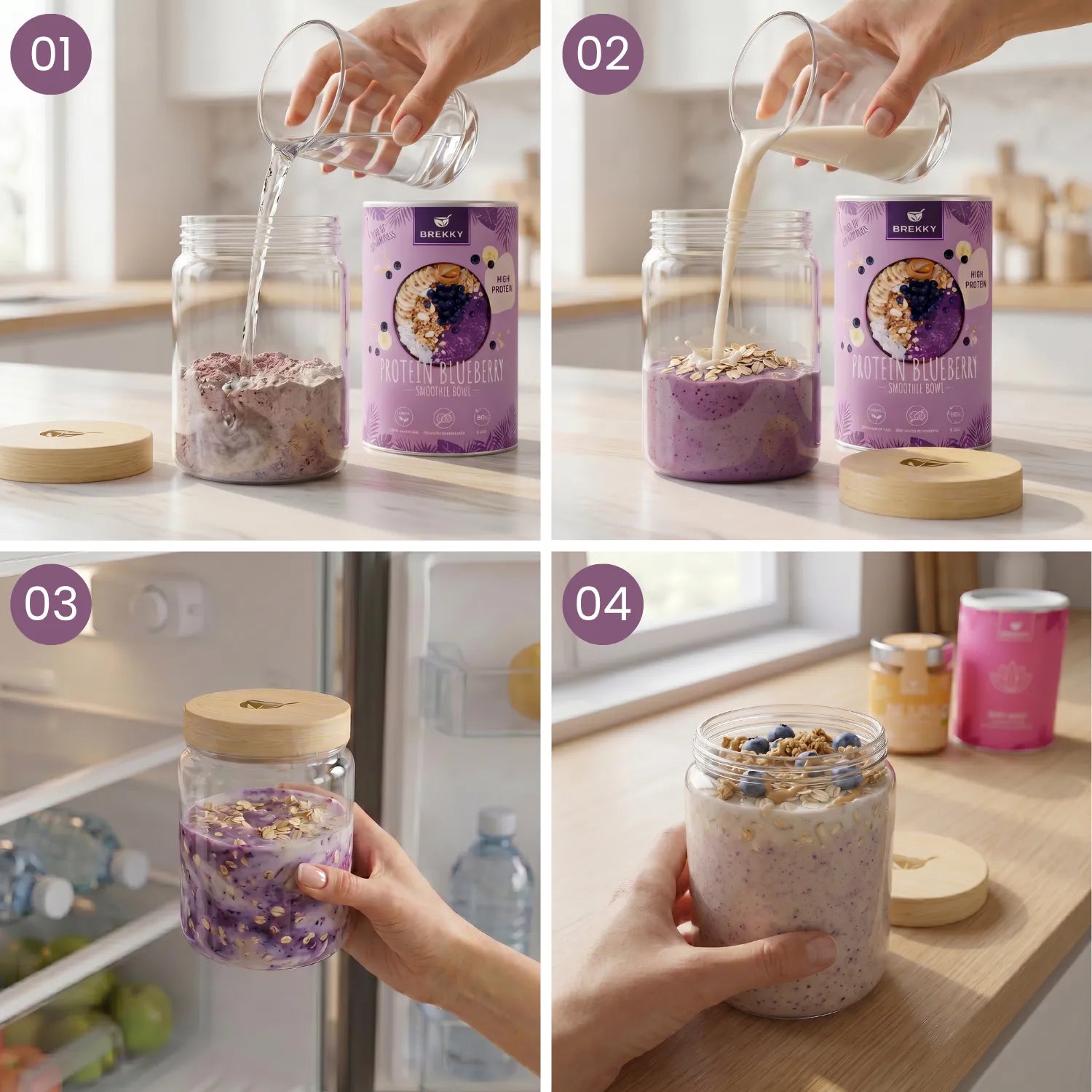 Vier stappen naar een ‘Overnight Bowl’ in een glas
