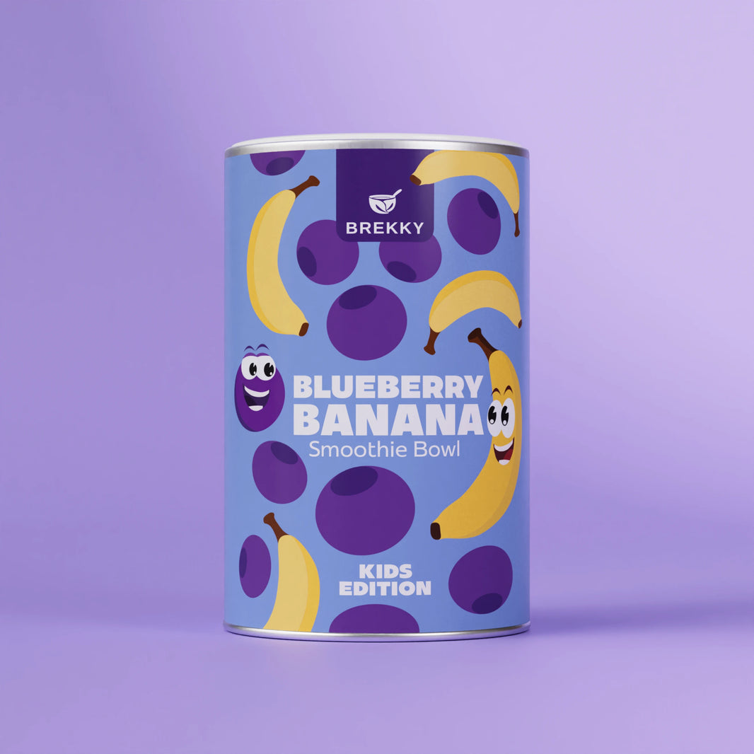 BREKKY Kids Bowl Blueberry Banana