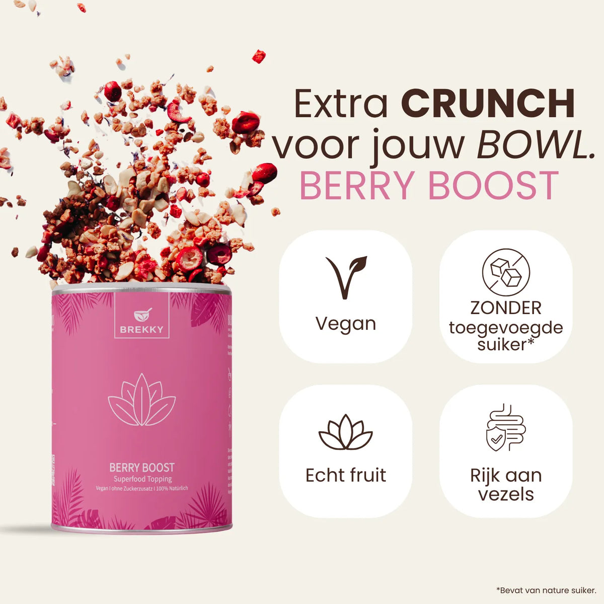 BREKKY Berry Boost Topping extra Crunch