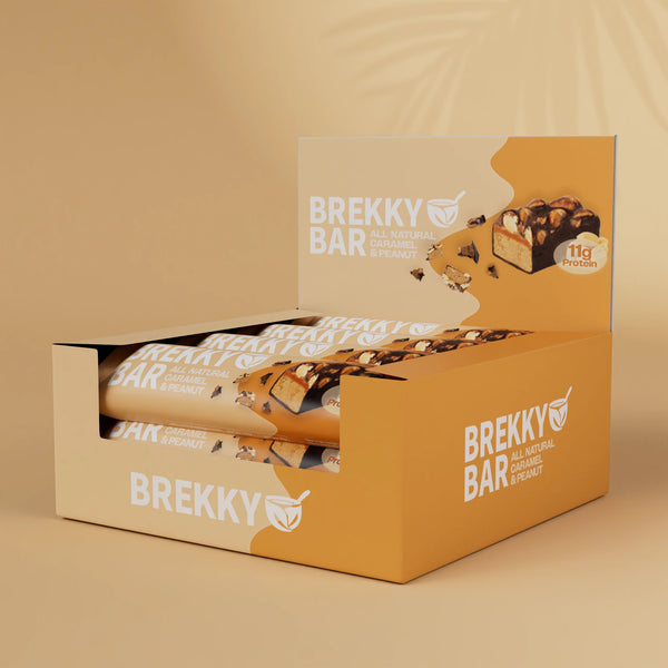 Brekky Bar - Caramel Peanut Protein Bar - 1 Box