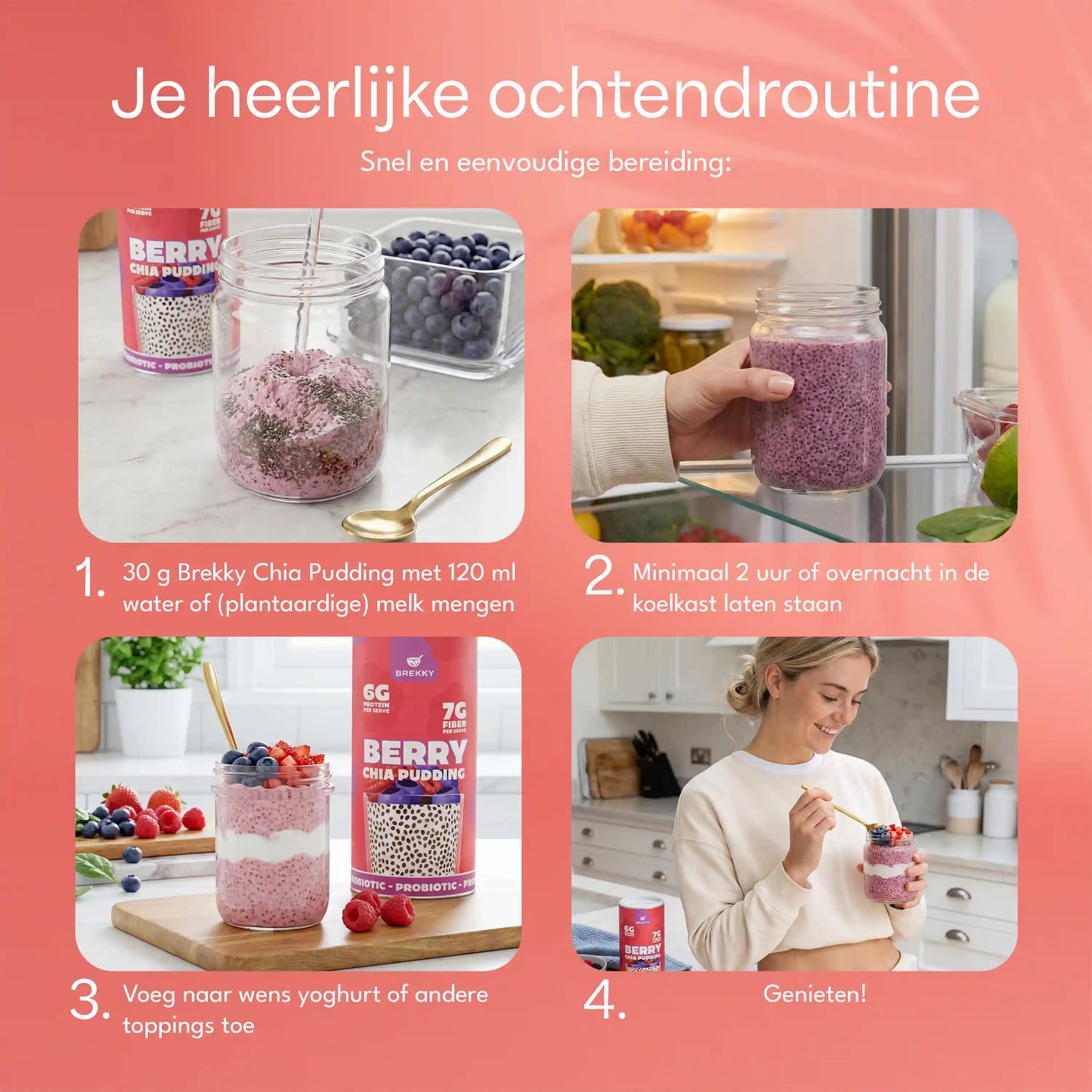 Chia Pudding Berry | Pre- & probiotisch