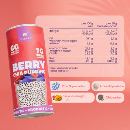 Chia Pudding Berry | Pre- & probiotisch