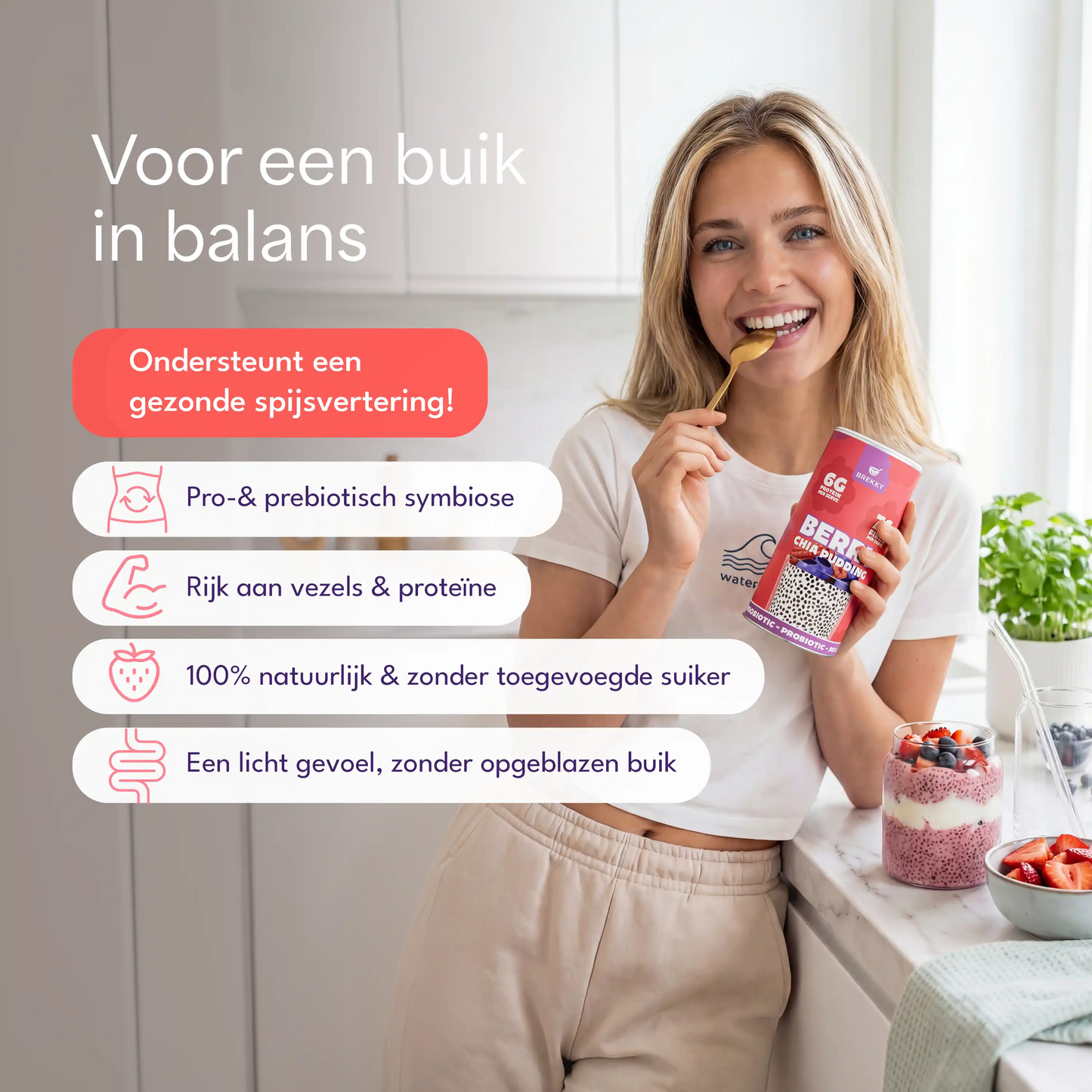 Chia Pudding Berry | Pre- & probiotisch