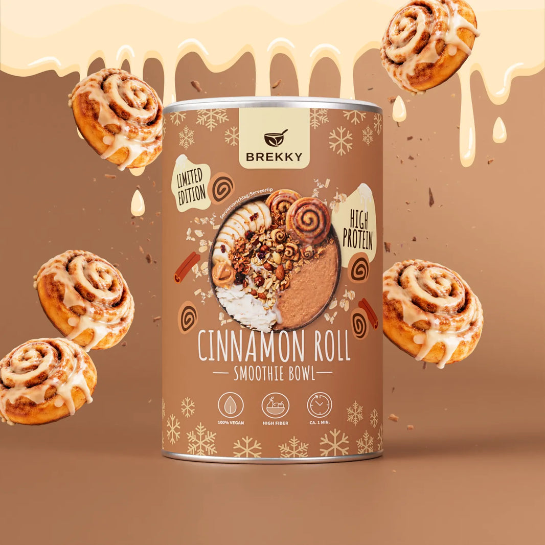 BREKKY Cinnamon Roll Smoothie Bowl