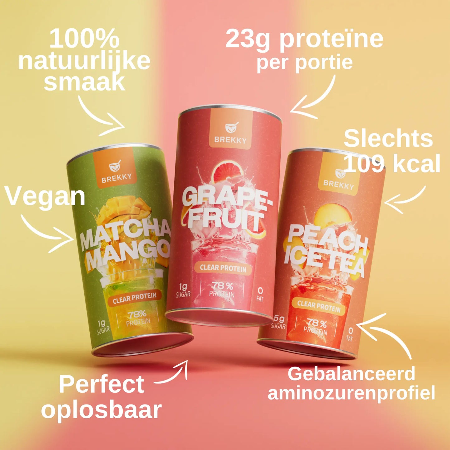 Vegan Premium Clear Protein - Birthday Proefpakket met GRATIS glazen