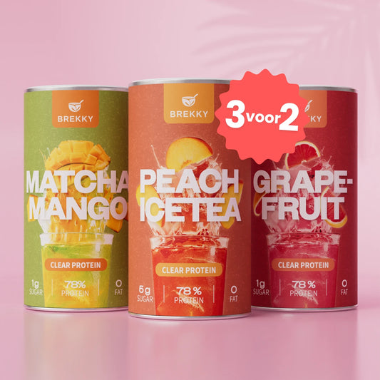 3 voor 2 Vegan Premium Clear Protein - Birthday proefpakket