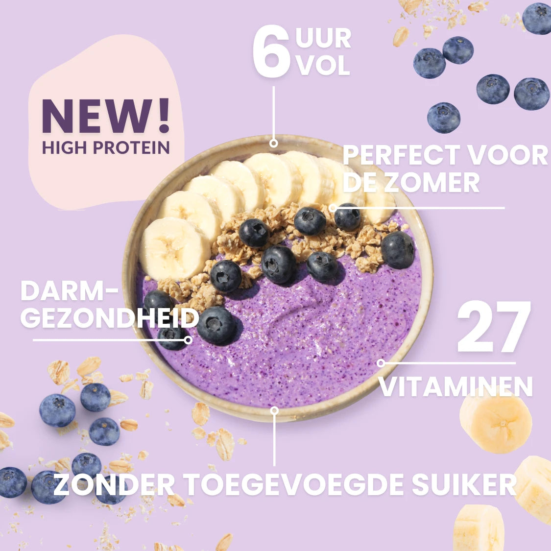 4 voor 3 High Protein Smoothie Bowl Birthday Sale proefpakket