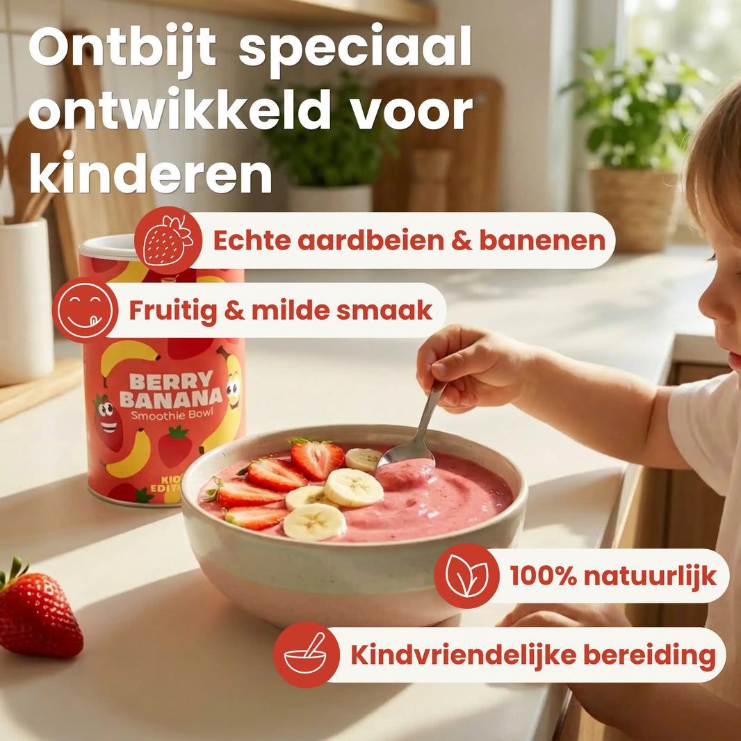 BREKK Berry Banana Speciaal gemaakt voor kleine ontbijtliefhebbers