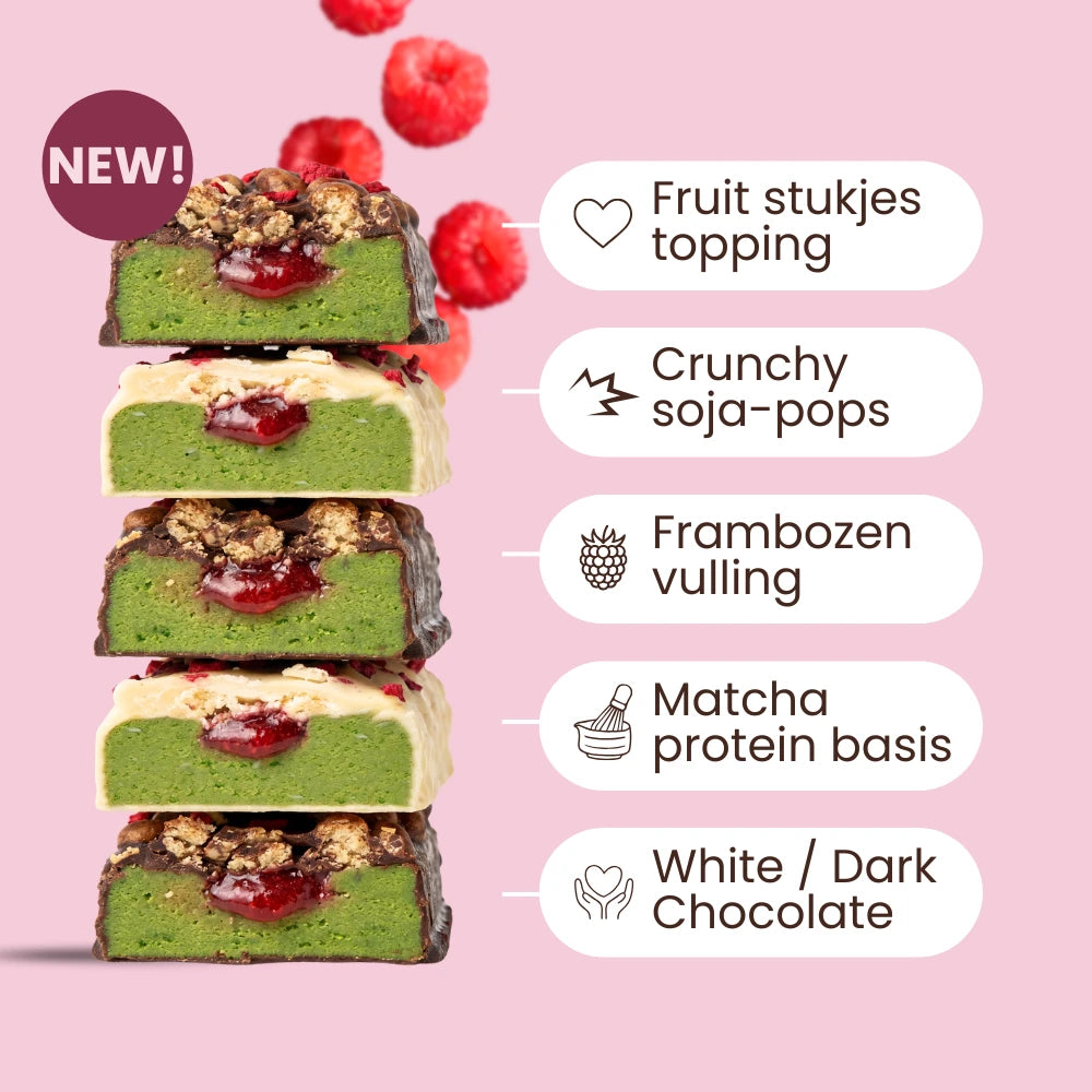 BREKKY Matcha Protein Bar white USPs