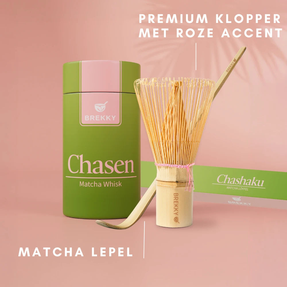 BREKKY Matcha Klopper & Lepel Premium Set