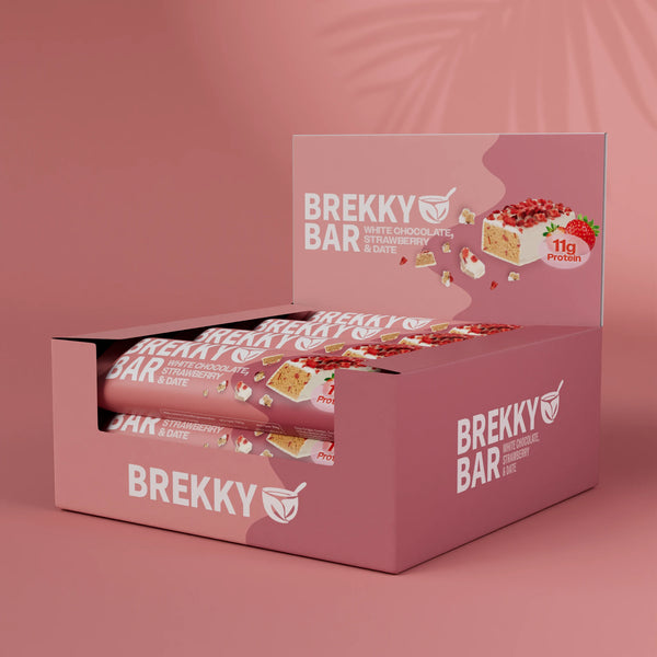Brekky Bar - Aardbei Protein Bar - 1 Box