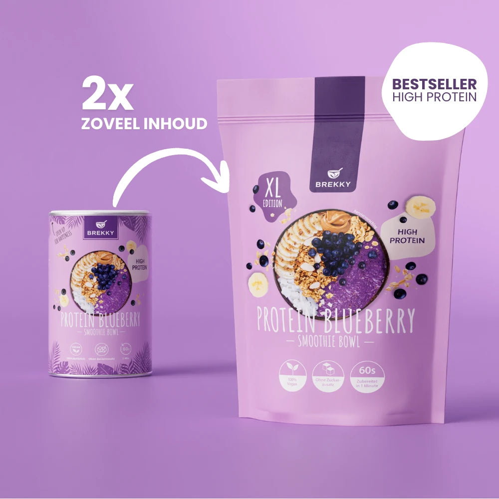 BREKKY Protein Blueberry XL Bag