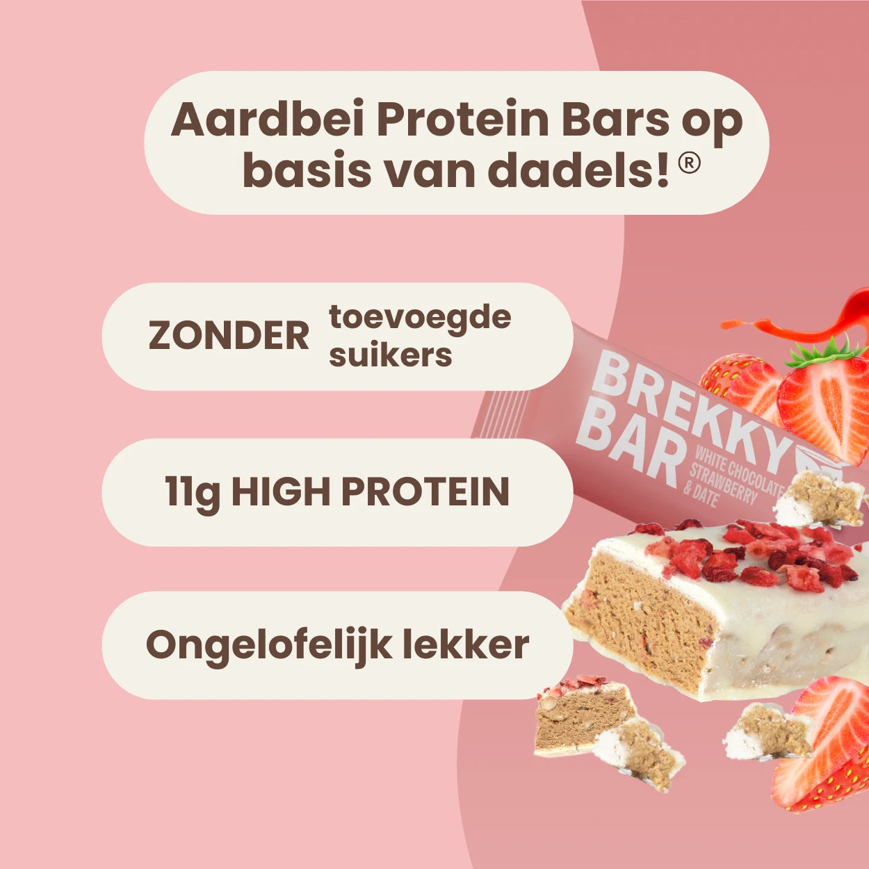 Brekky Bar - Aardbei Protein Bar
