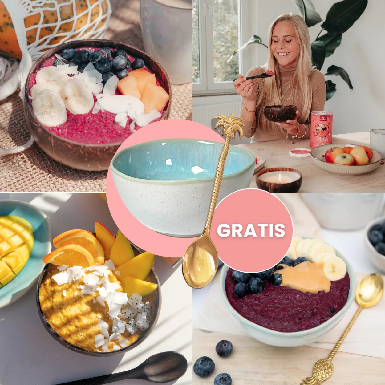 Birthday Proefpakket I Set van 4 Smoothie Bowls