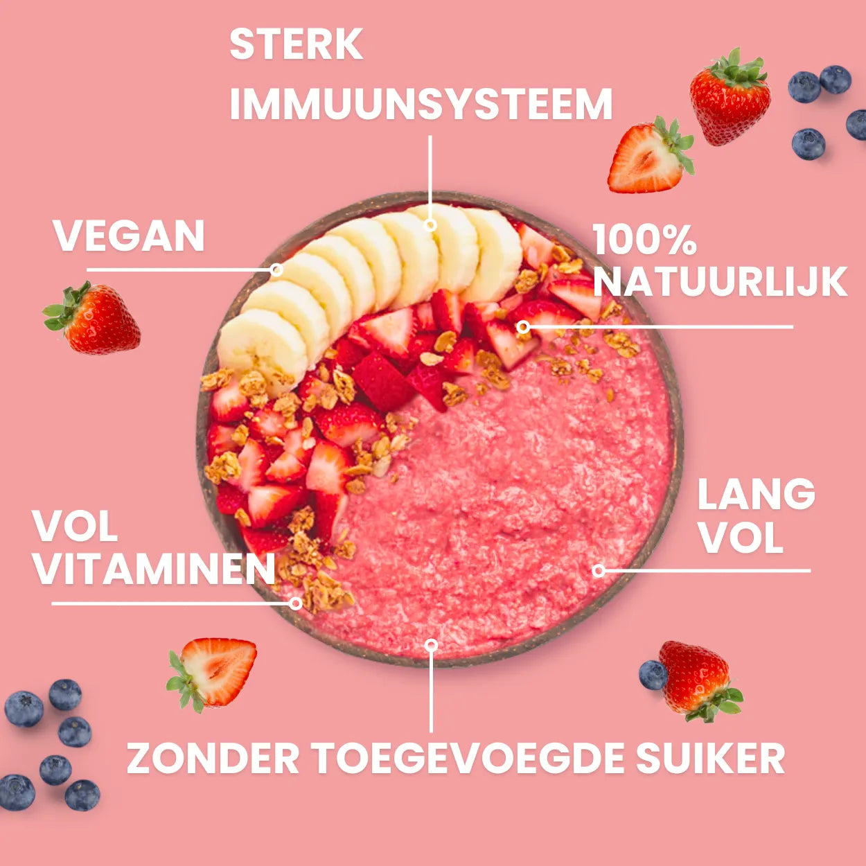 Birthday Proefpakket I Set van 4 Smoothie Bowls
