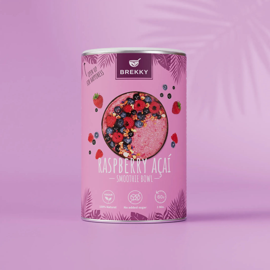 BREKKY Raspberry Açai Smoothie Bowl