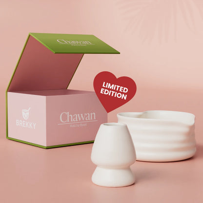 Matcha Hart-Chawan + Klopper Houder | Love Edition