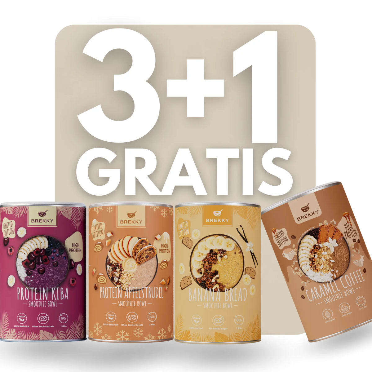 3+1 gratis smoothie bowls
