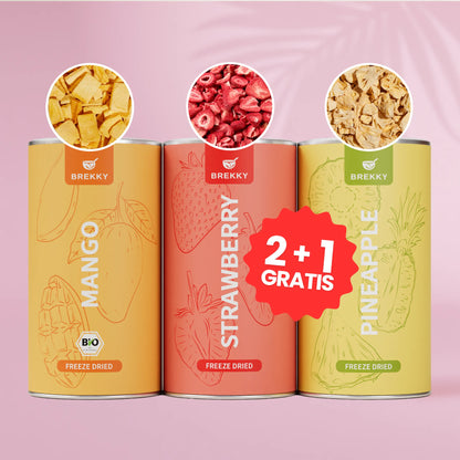 2 + 1 Gratis Gevriesdroogd Fruit | Birthday DEAL