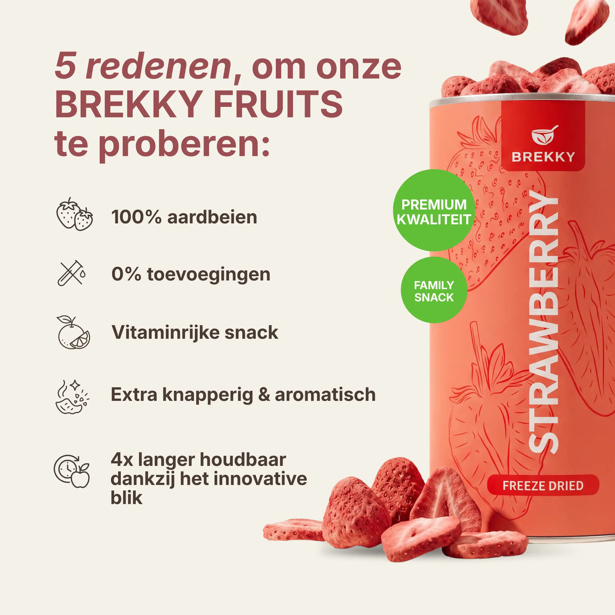 BREKKY gevriesdroogde aardbei redenen om te proberen