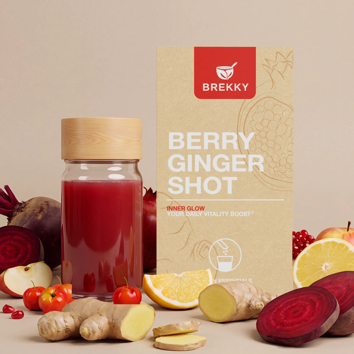 Berry Ginger Shots