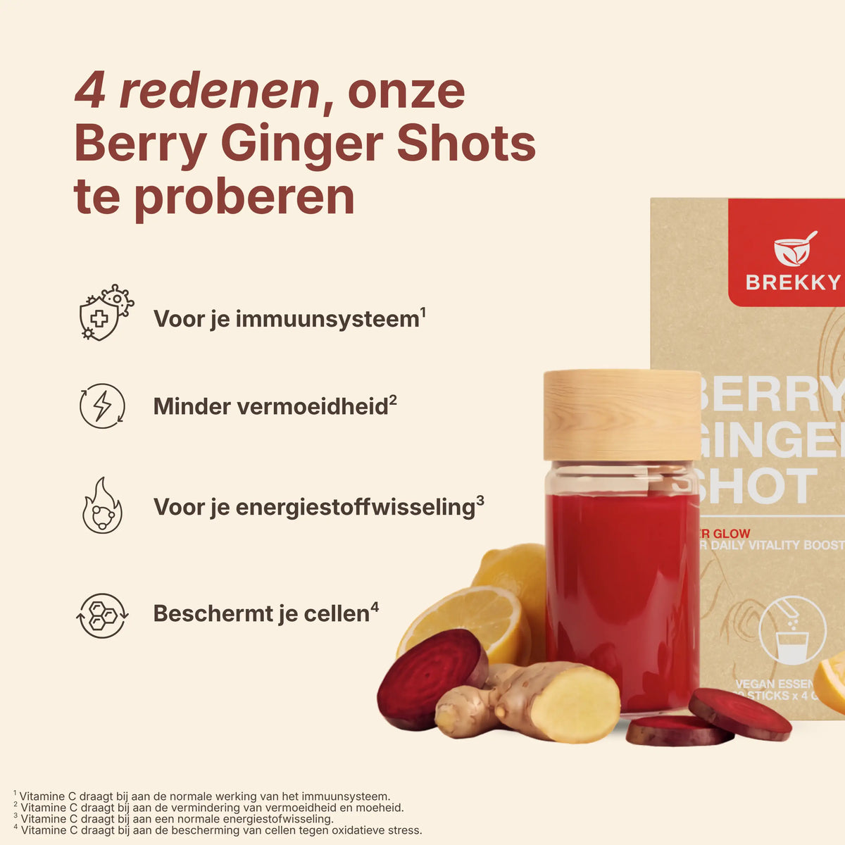 Berry Ginger Shot USPs