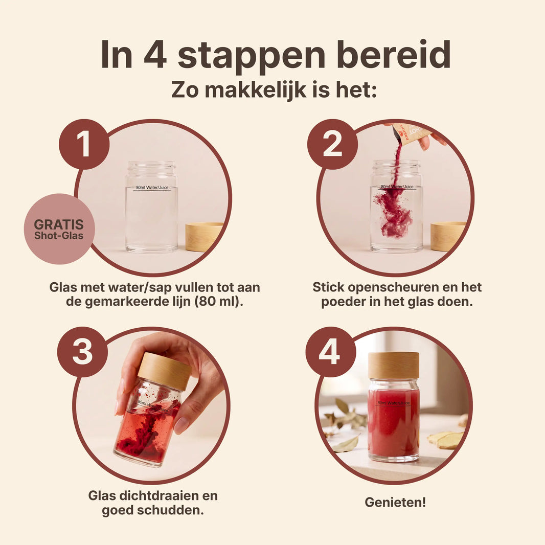 Berry Ginger Shot bereiding