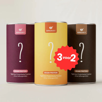 3 voor 2 Vegan Proteïne Keuzeset – Vakantie Sale Deal