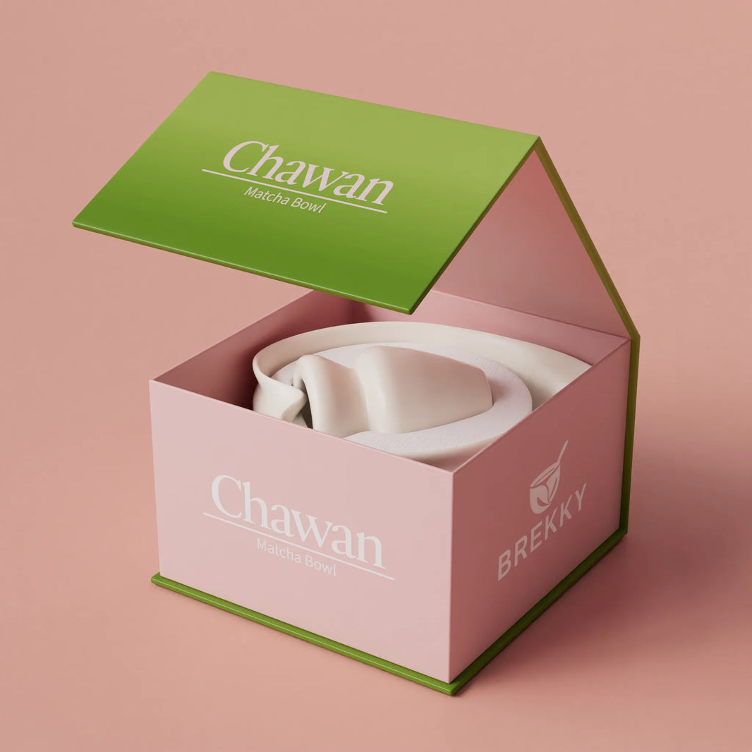 BREKKY Matcha Hart-Chawan + Klopper Houder Love Edition