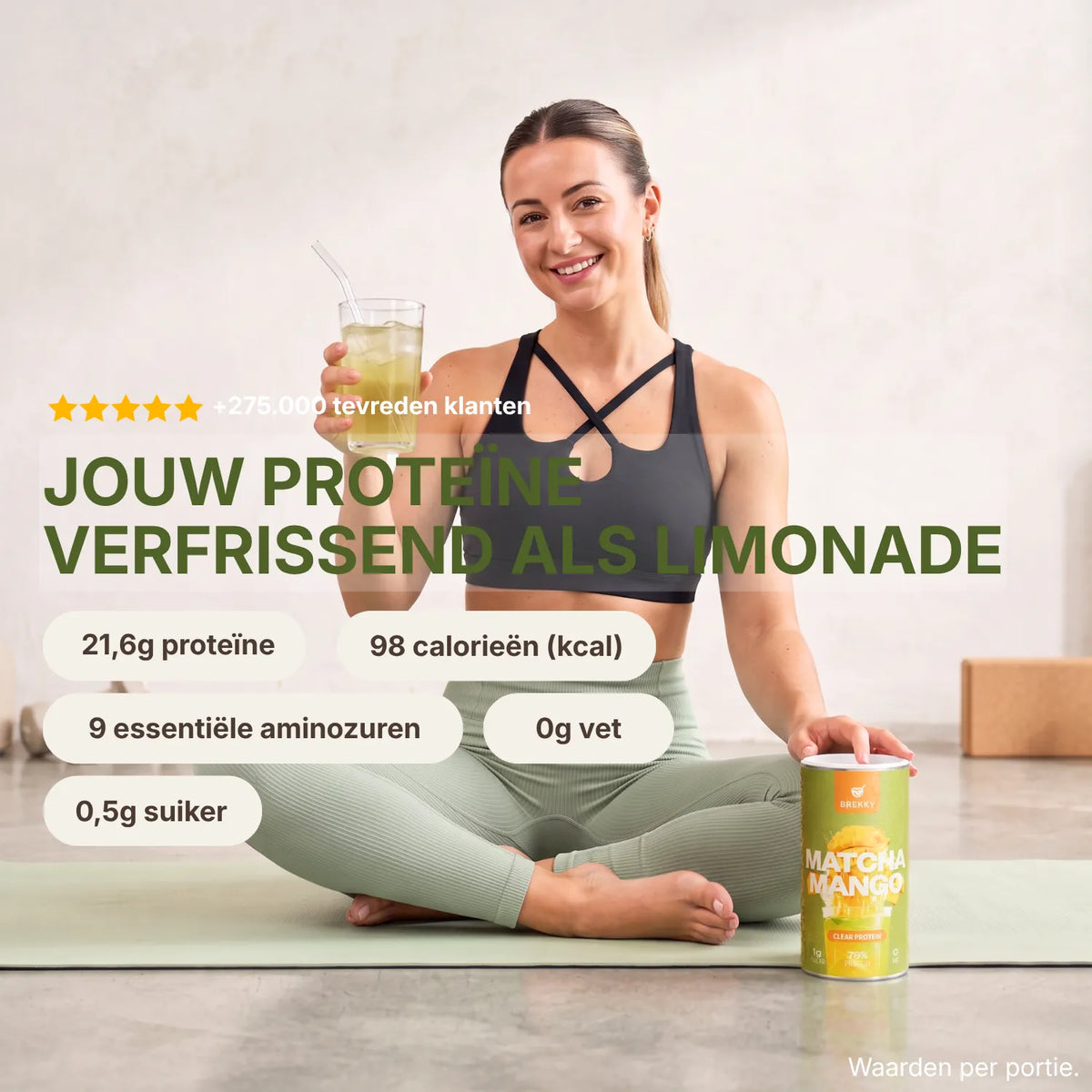 BREKKY Matcha Mango - Vegan Clear Protein USPs