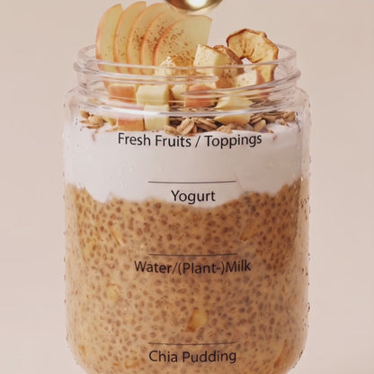 Apple Cinnamon & Choco Chia Pudding