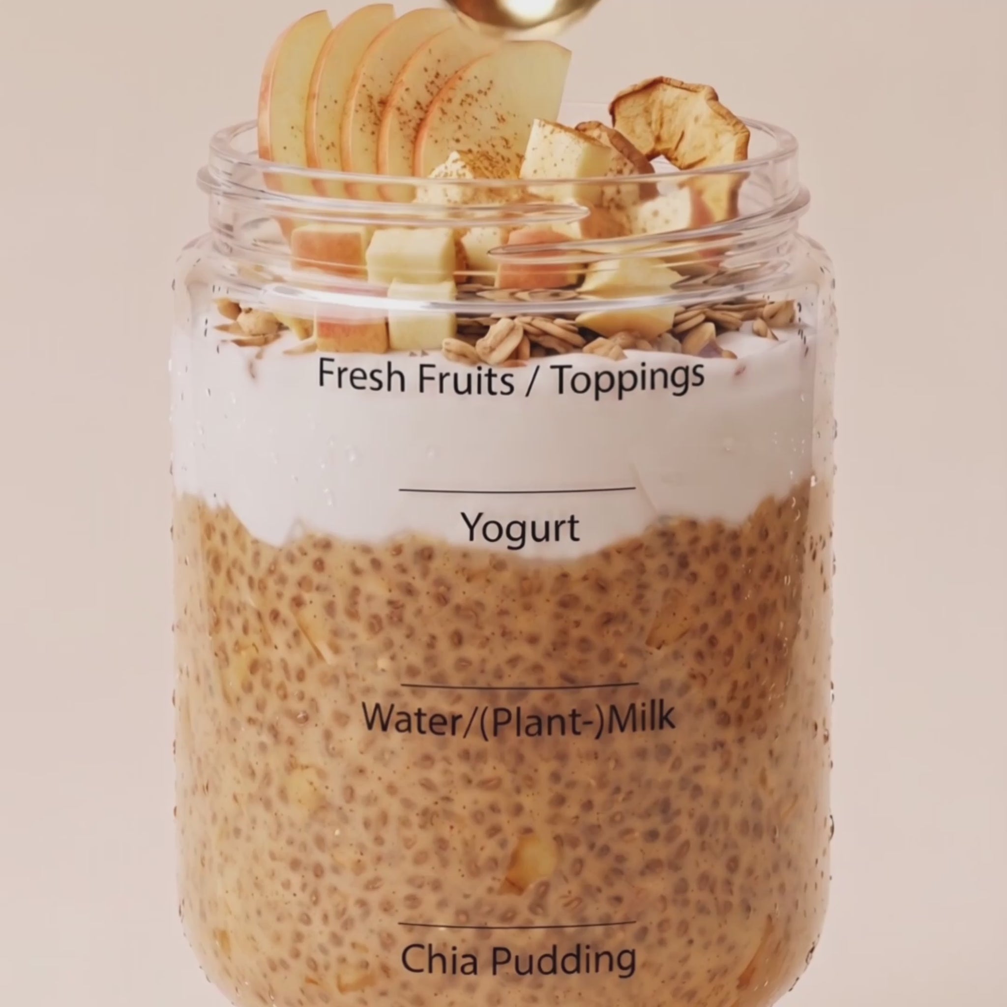 Apple Cinnamon & Choco Chia Pudding