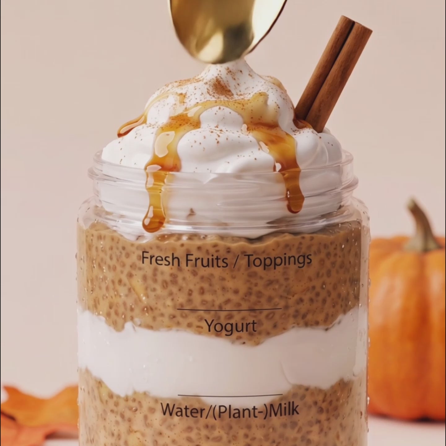 BREKKY Pumpkin Spice Chia Pudding
