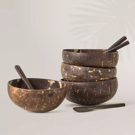 4er Kokosnoot Kom Set